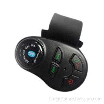 Super Slim Car Steering Wheel Bluetooth Handsfree Kit, Supports 2 Mobile Phones, 0 to 10m Range